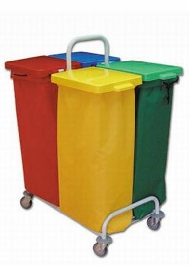 Stelaż Na Worki 4x70L Kółka Orde Dust 304 Chrom Stelaż Na Worki 4x70L Kółka Orde Dust 304 Chrom
