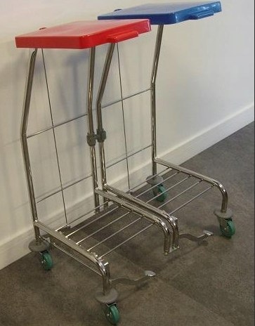 Stelaż Worek 2x70L Koła+Pedał Orde Dust 112 Chrom Stelaż Worek 2x70L Koła+Pedał Orde Dust 112 Chrom
